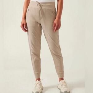 Athleta Trekkie North Jogger Pant tan khaki color size 10